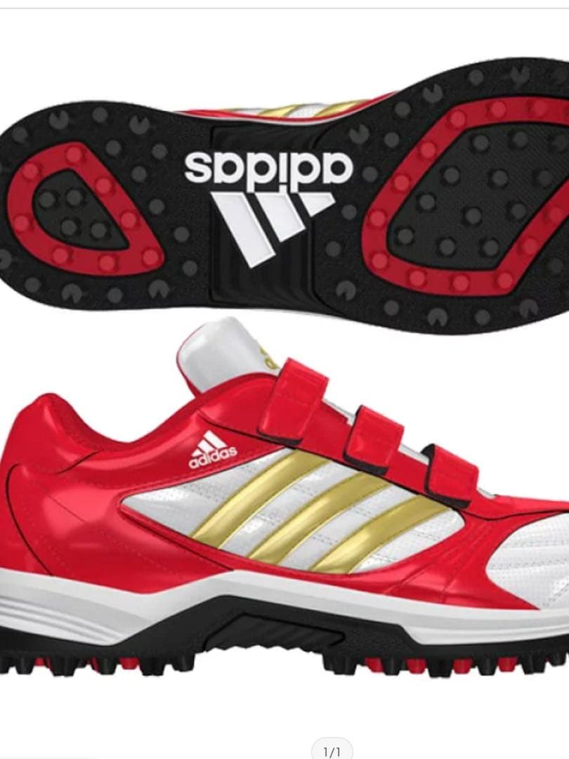 adidas トレーニングシューズ ホワイトレッド
