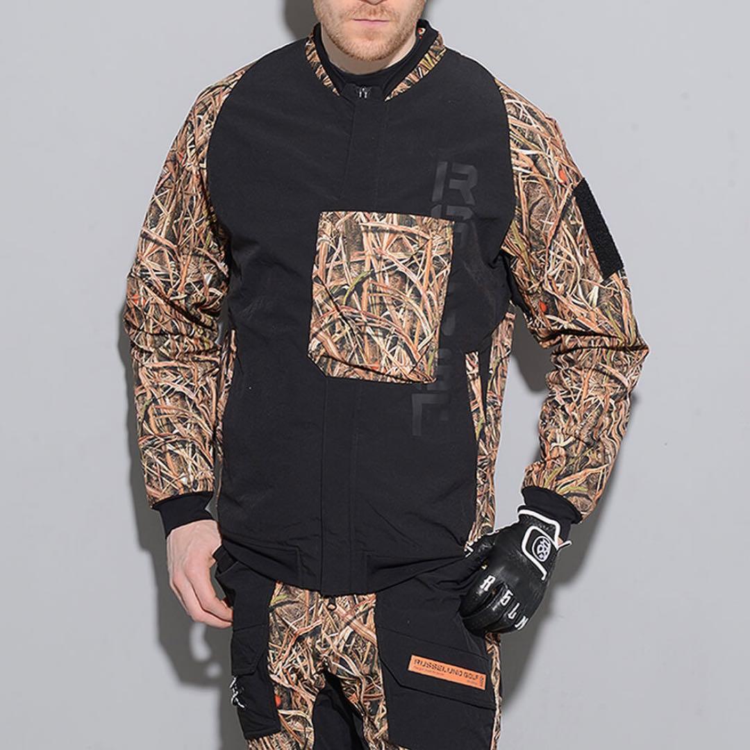 新品 ラッセルノ ゴルフ コンバット ポケット ジャケット カモ 2XL 7