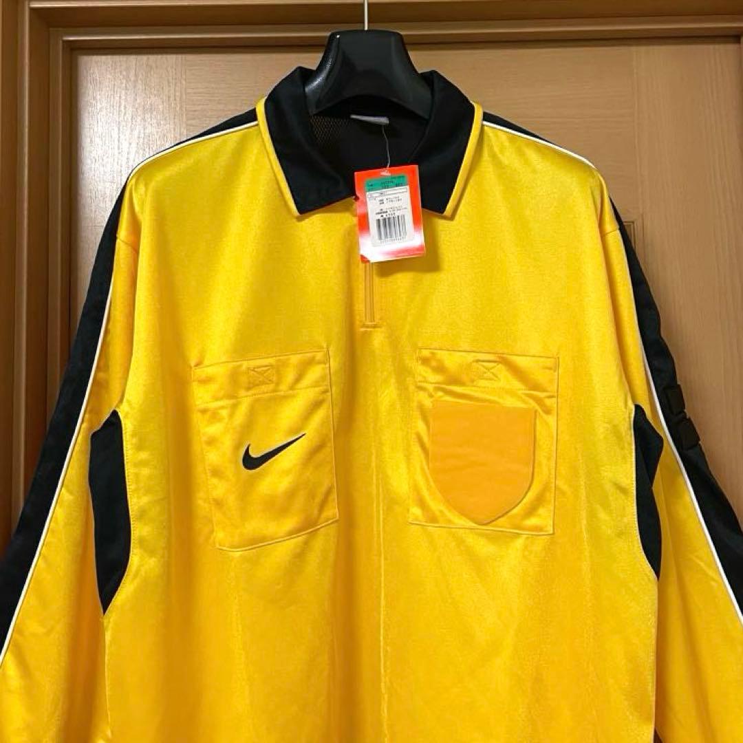 未使用 デッドストック ナイキ サッカー レフェリー ゲームシャツ ハーフジップ