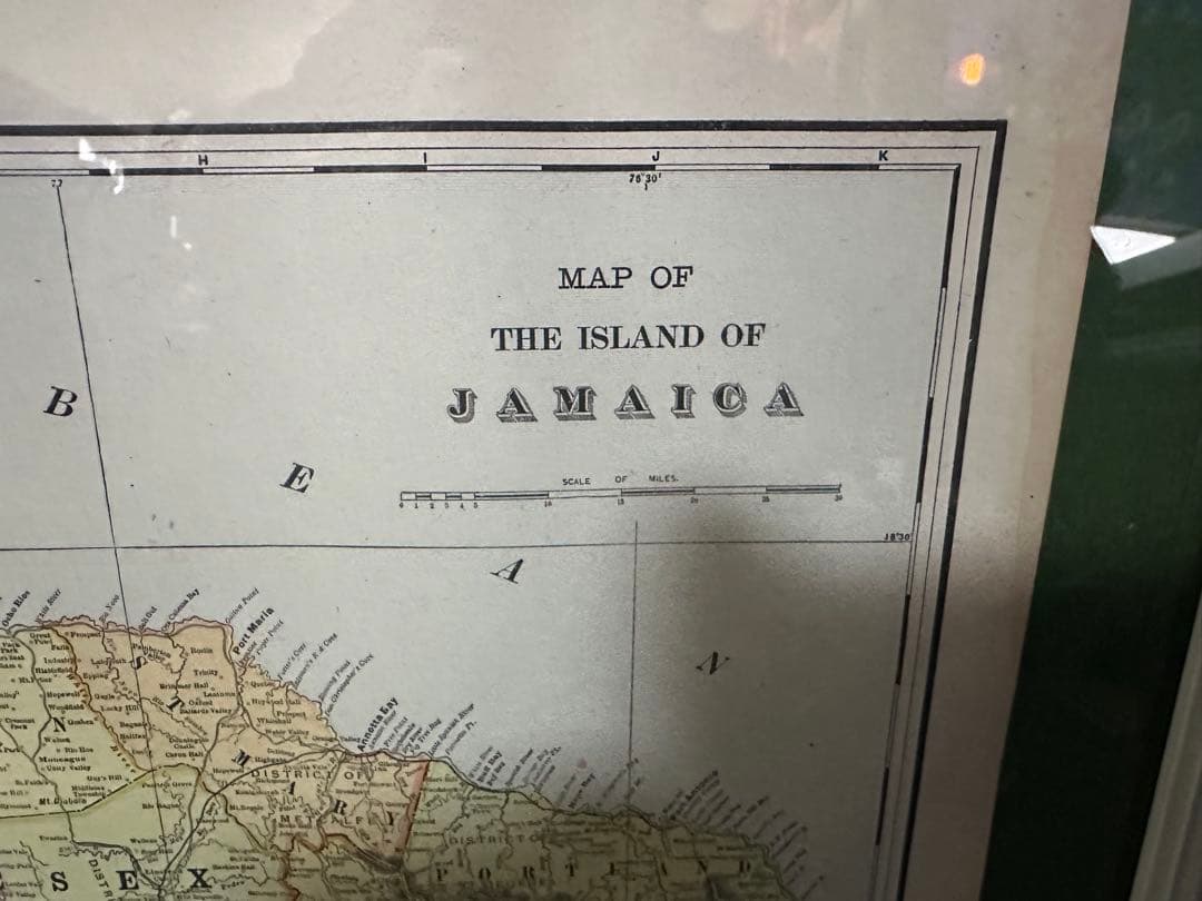 1901年 e F Cram 「JAMAICA」アンティーク 地図