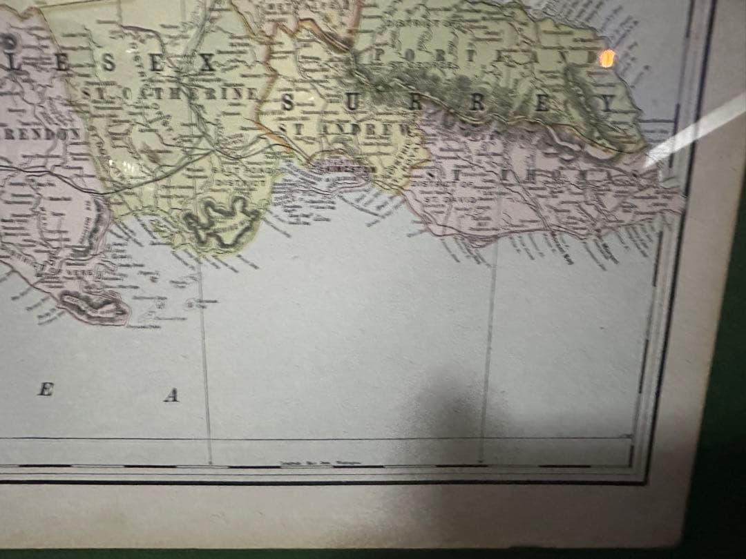 1901年 e F Cram 「JAMAICA」アンティーク 地図