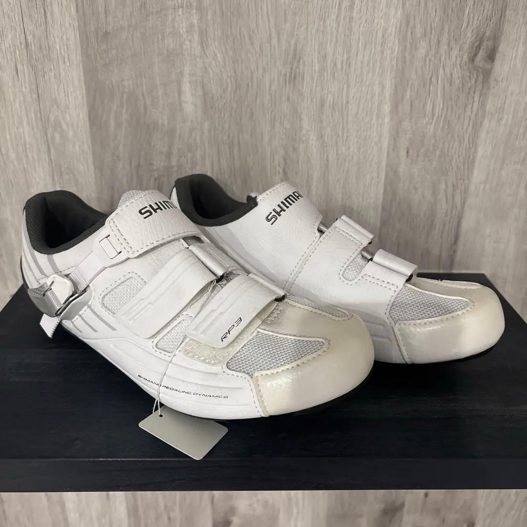 未使用シマノ ビンディングシューズRP3 SH-RP300SW サイクルシューズ