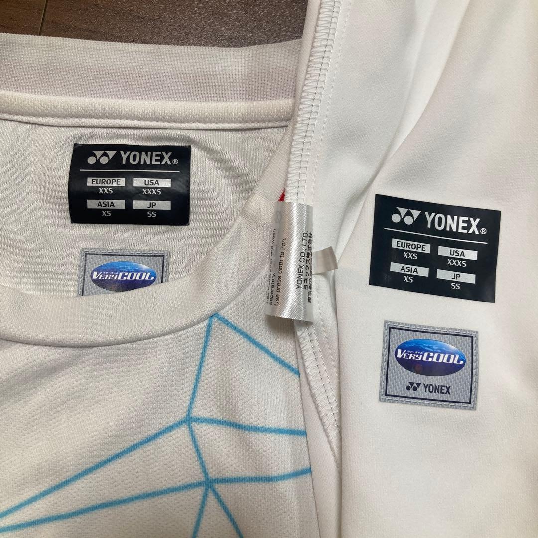YONEX 上下セット　ノースリーブ&ハーフパンツ　サイズSS ゲームシャツ
