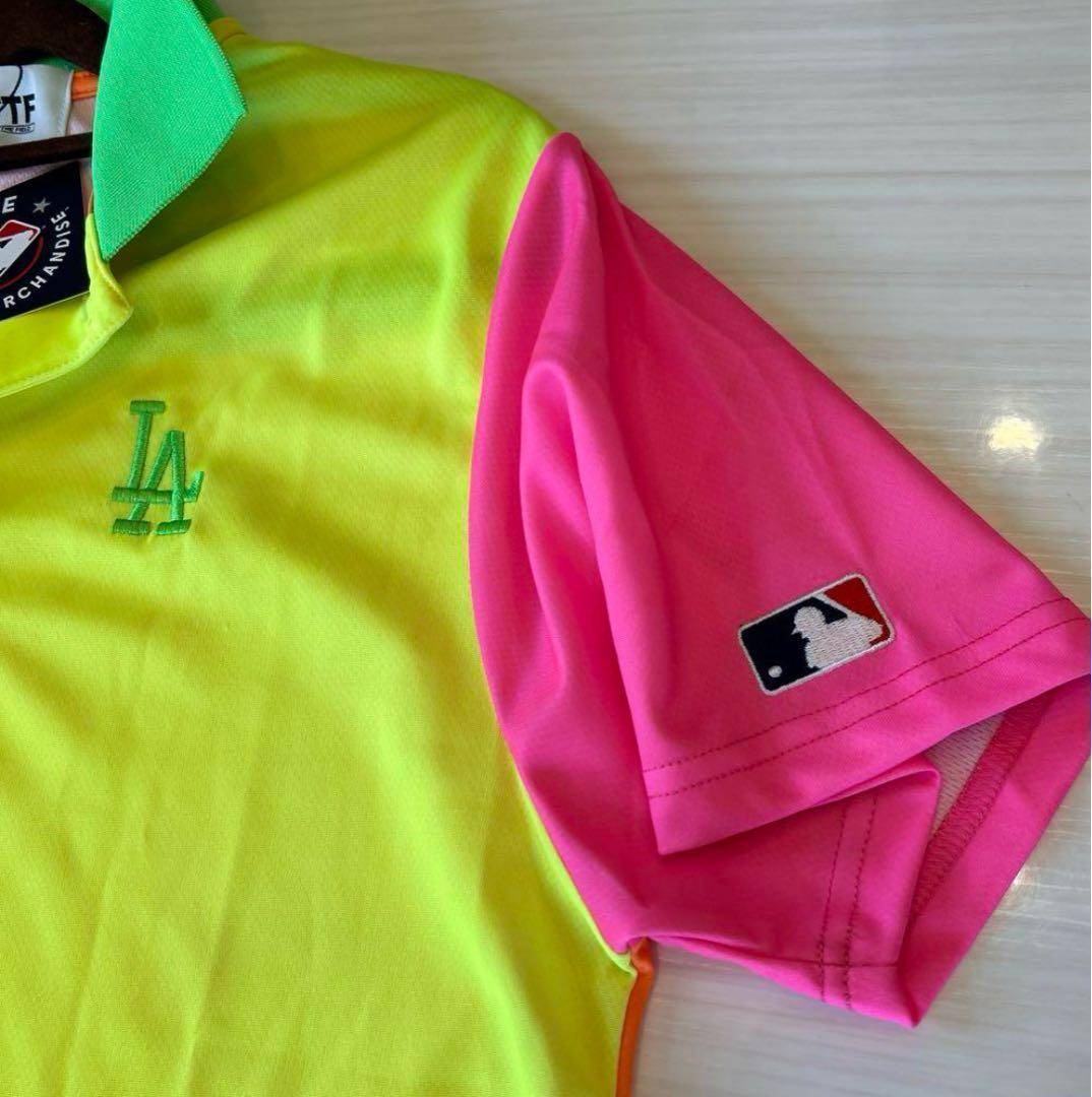 【MLB/Los Angeles Dodgers】ポリメッシュポロシャツ S
