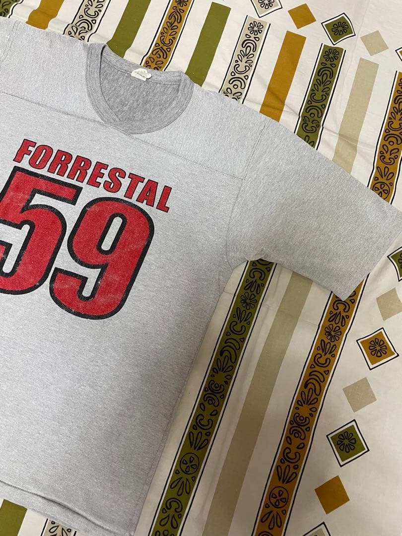 フォレスタル-59海軍◼️80sビンテージ◼️ミニタリー・フットボールTシャツ