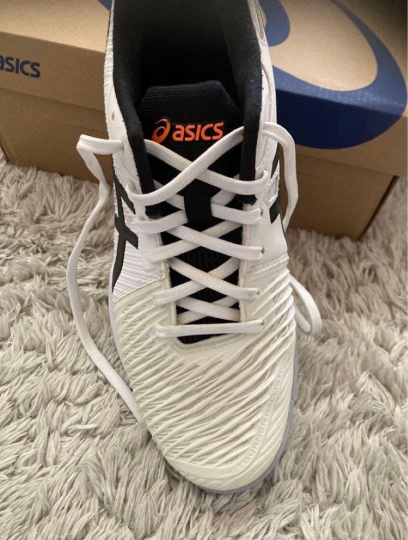 ASICS バレーボールシューズ ネットパーナー ホワイト/ブラック　海外限定