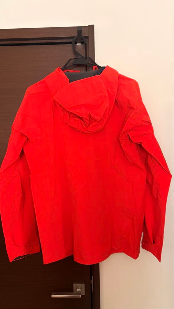 patagonia フード付きオレンジジャケット