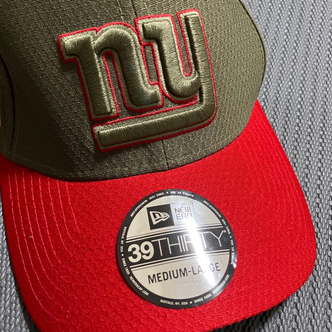 NFLニューヨークジャイアンツ　ニューエラ　限定デザインキャップ　未使用　M-L