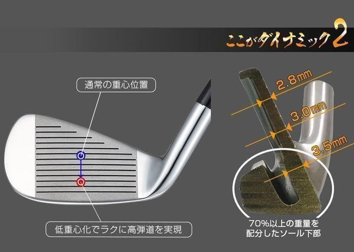 ★ヘッド6個セット★強反発で飛ぶ★ ダイナミクス アイアン カスタム用ヘッド単品