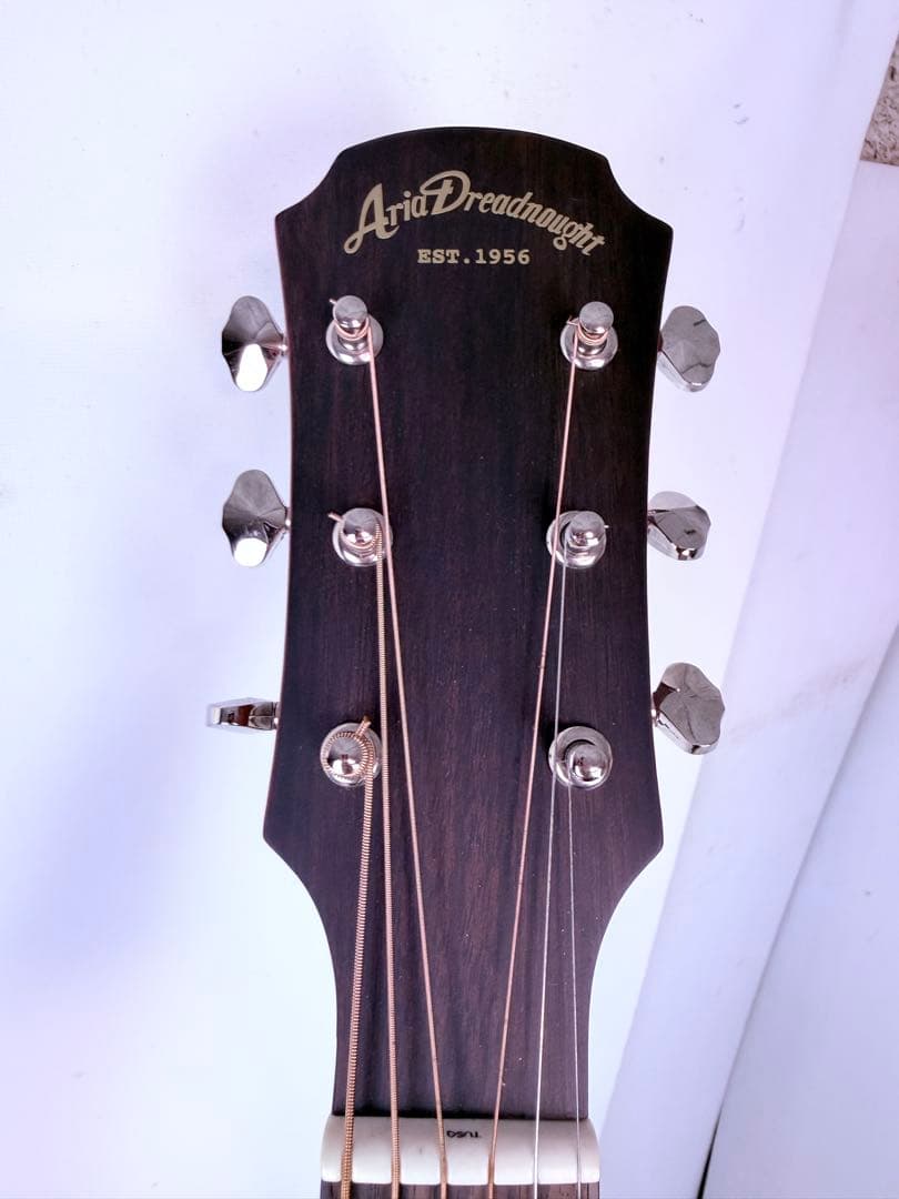 超美品 Aria AF-201 アコースティックギター 新品付属品多数 ケース付