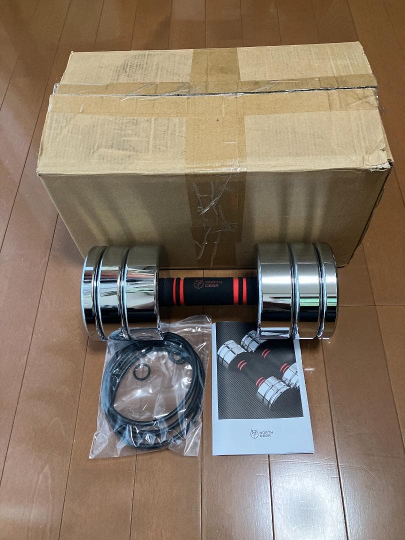 【美品】Northdeer ダンベル 可変式 15kg 鏡面仕上げ 1個 2/2