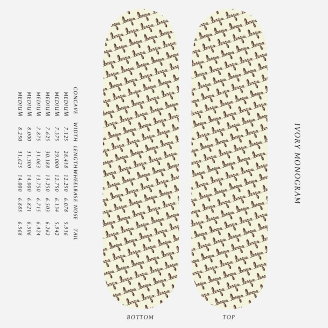【新品送料込】LESQUE IVORY MONOGRAM 8.25”