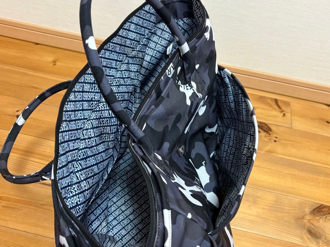【美品】PEARLY GATES ブラックカモ　バッグ2点セット