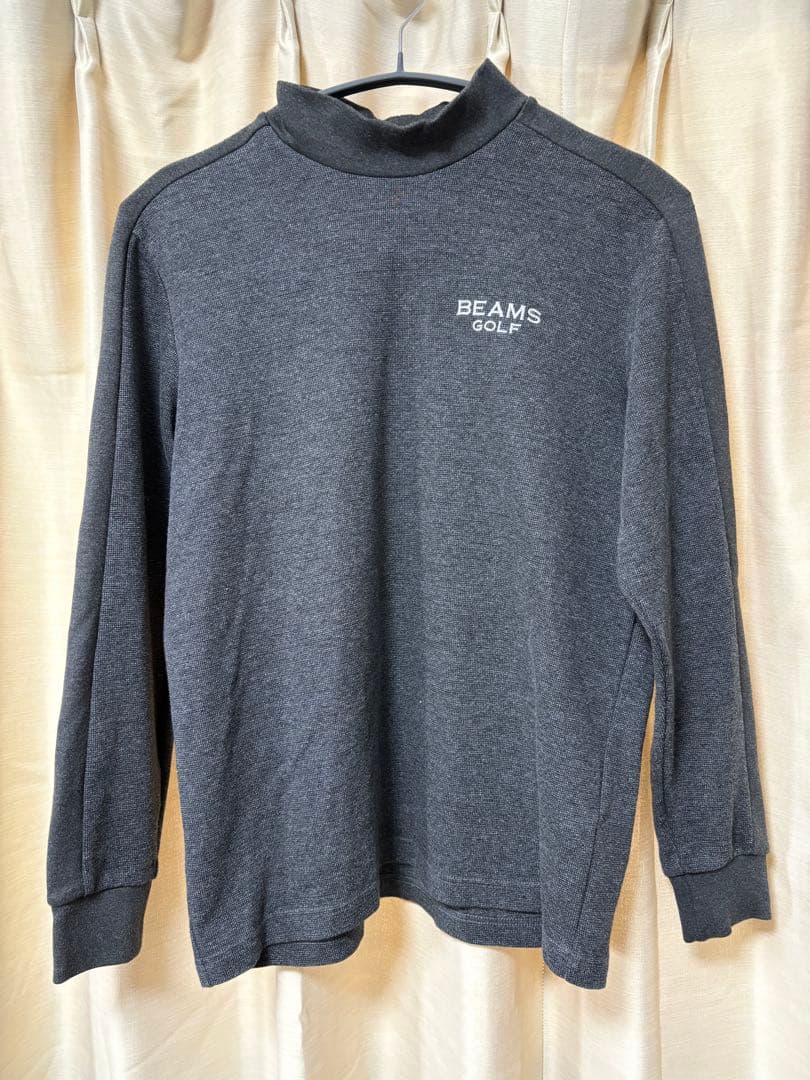 BEAMS GOLF ビームスゴルフ モックネック 長袖 ゴルフウェア グレー