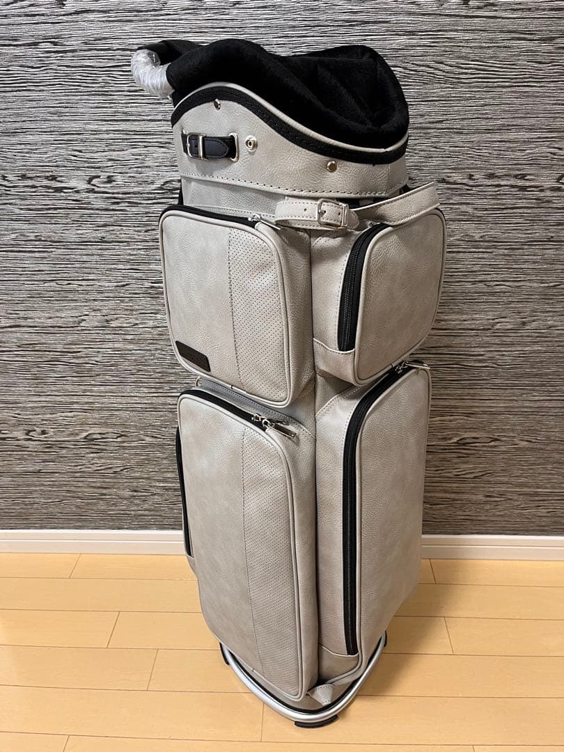 ゴルフバッグ・キャディバッグ　グレー　キャディーバッグ 新品