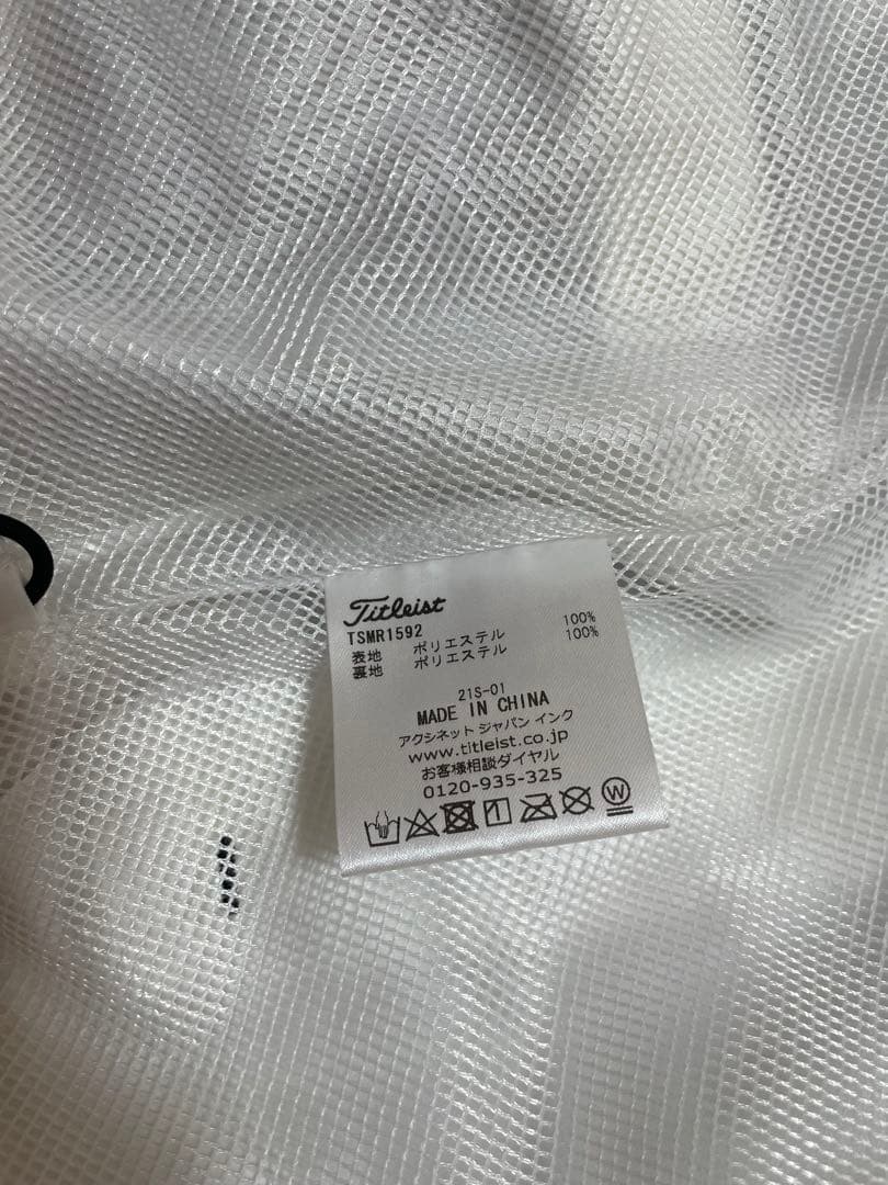 Titleist レインウェアセット ホワイト/ブラック
