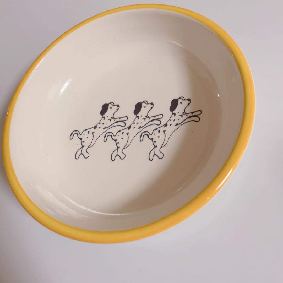 新品》DAISAK / 中皿　ホウロウ椀　DOG 3 犬