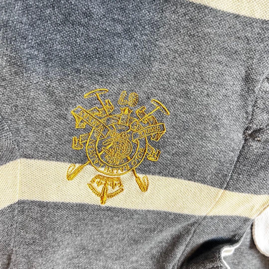 【POLO RALPH LAURENラガーシャツ クレスト　刺繍】メンズ　L