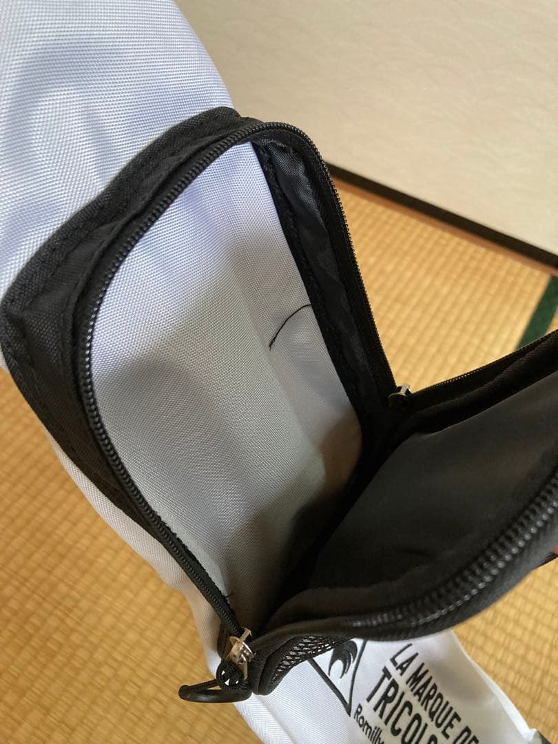【美品】ルコック ゴルフ セルフスタンド クラブケース（ホワイト）