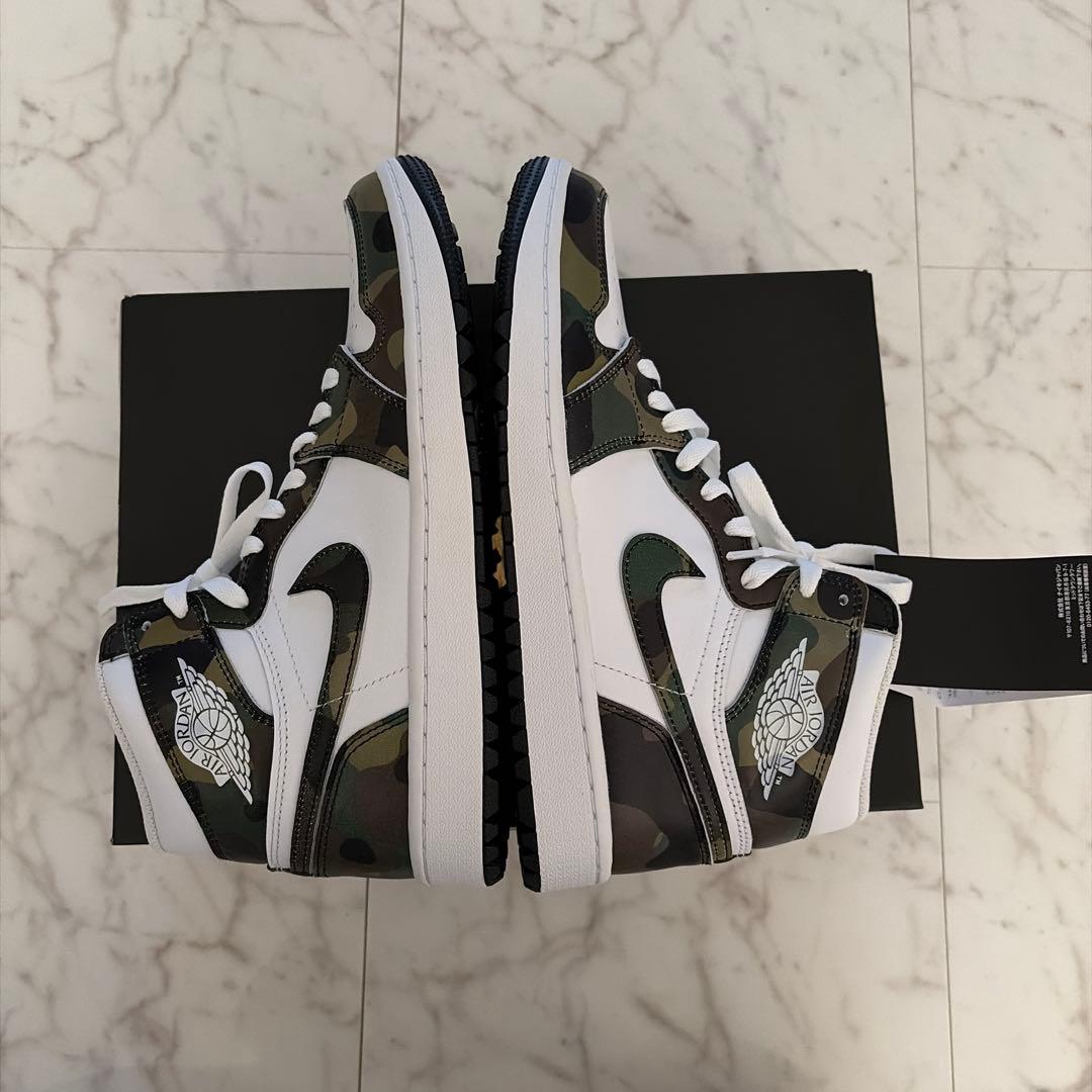 Nike Air Jordan 1 high G ホワイト/カモフラージュ