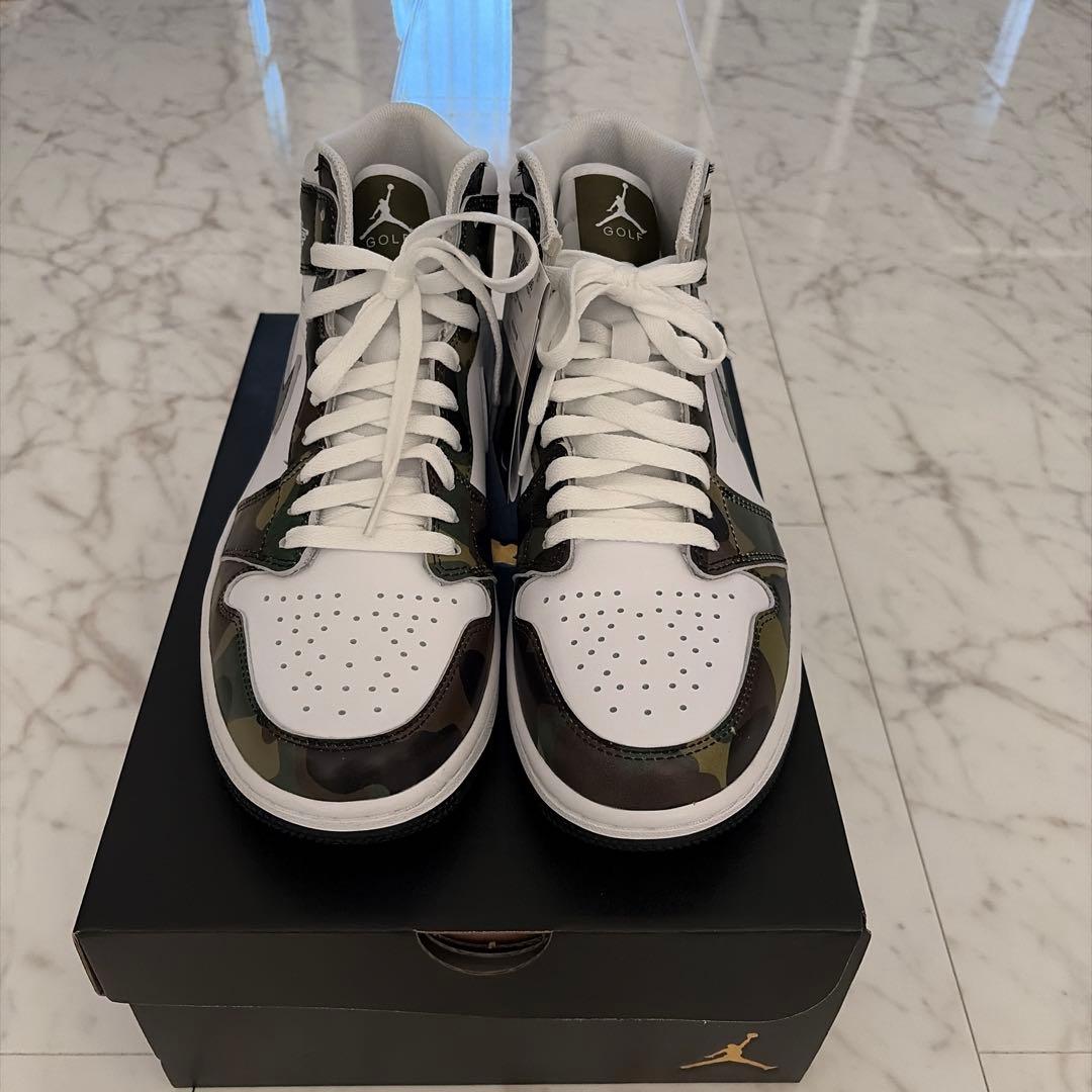 Nike Air Jordan 1 high G ホワイト/カモフラージュ