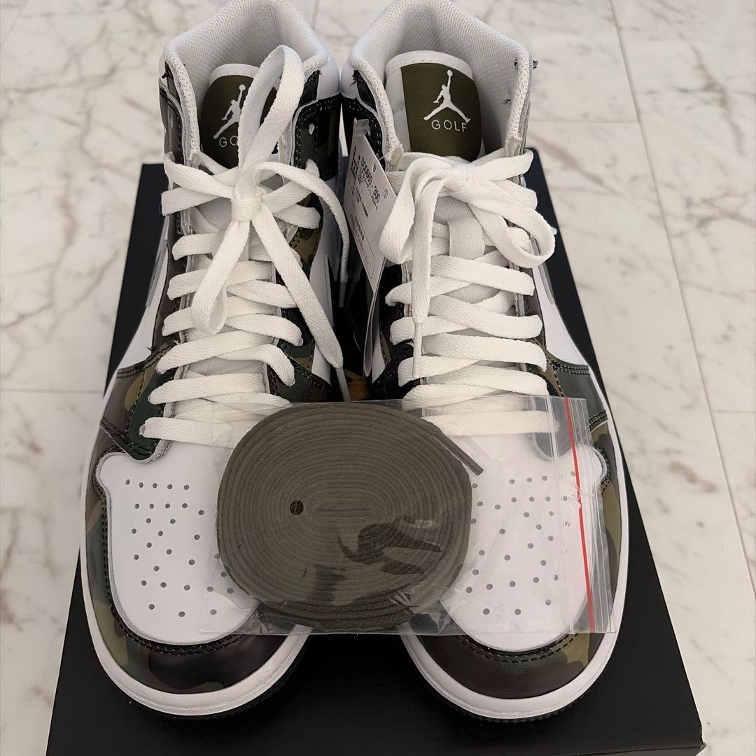 Nike Air Jordan 1 high G ホワイト/カモフラージュ