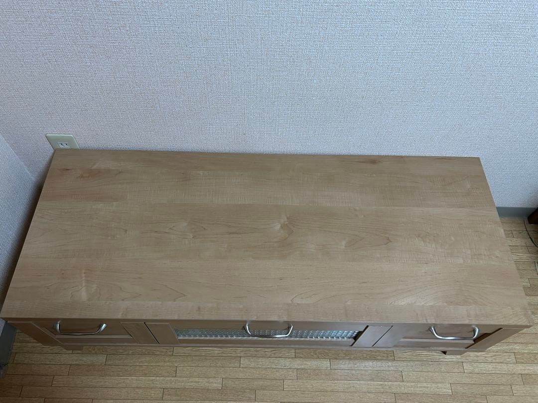ナチュラルウッド テレビ台 引き出し付き