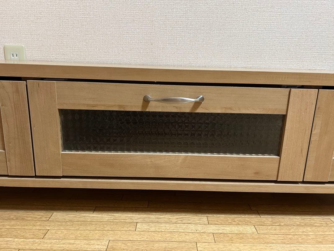 ナチュラルウッド テレビ台 引き出し付き