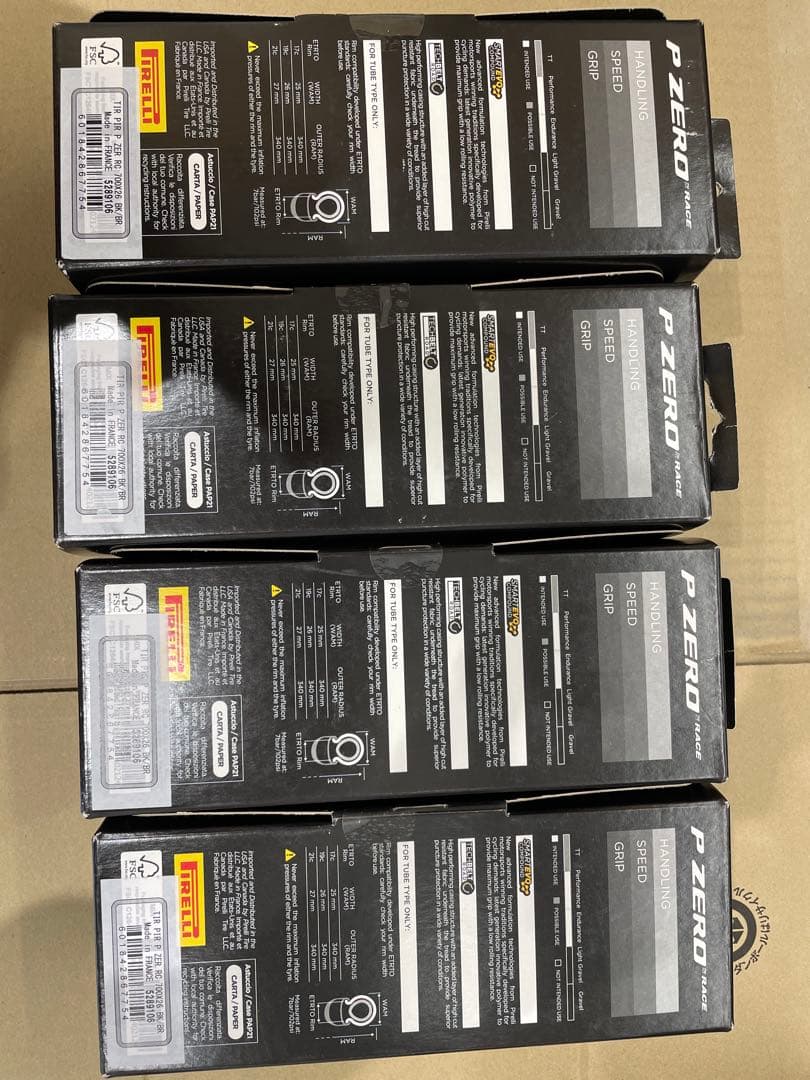 PirelliPZeroClassic700x26C チューブレスタイヤ4本