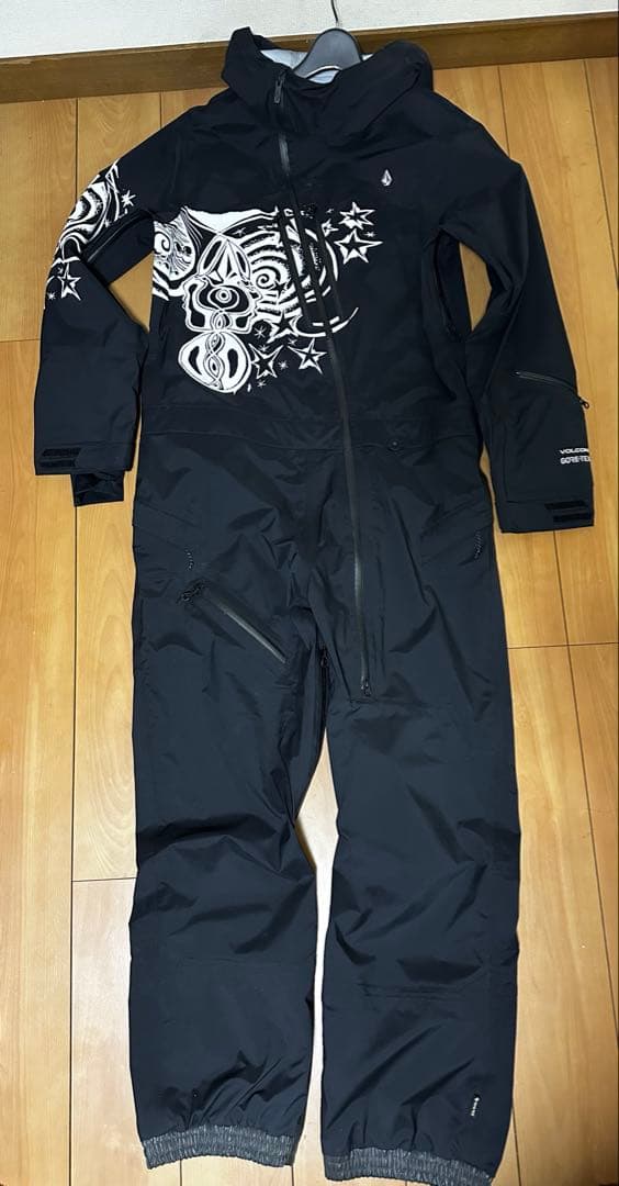VOLCOM ジェイミーリン つなぎ ブラック オーバーオール L