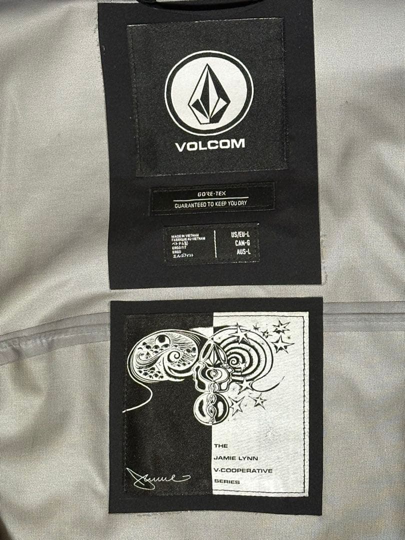 VOLCOM ジェイミーリン つなぎ ブラック オーバーオール L