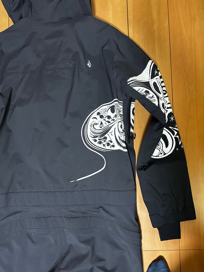 VOLCOM ジェイミーリン つなぎ ブラック オーバーオール L