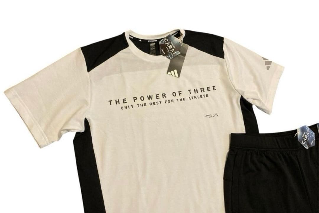 新品 【adidas】 XLアダプテーション Tシャツ＆ハーフパンツセット
