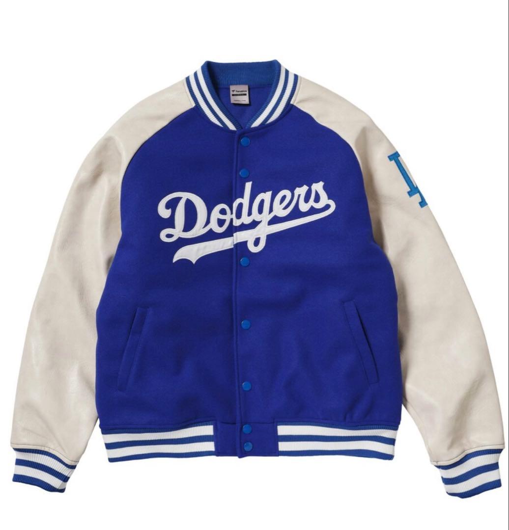 ドジャース LOGO MELTON STADIUM JACKET ブルー