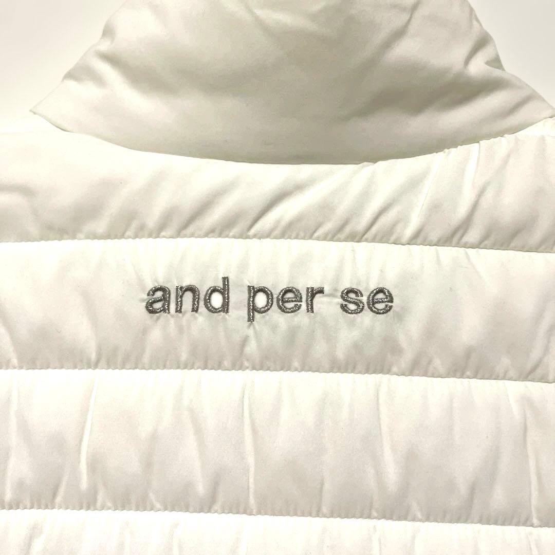 アンパスィ　and per se 中綿入り　ジャケット