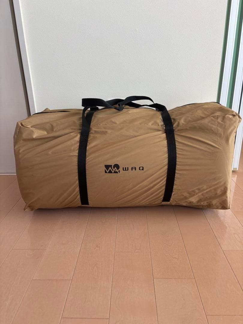 【良品】WAQ RELAXING CAMP MAT 10cm ダブルサイズ タン