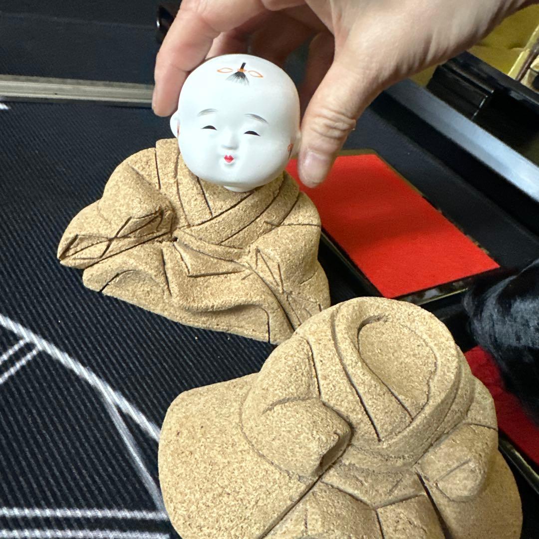 木目込　お雛様　雛人形　大江戸わらべ　台付