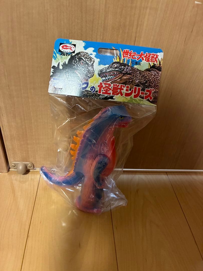 ブルマァクゴジラ プラモ版(ピンク)ソフビ怪獣マルサンGodzilla絶版カラー