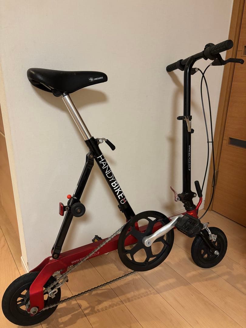 折りたたみ自転車 HANDYBIKE 8 レッド/ブラック