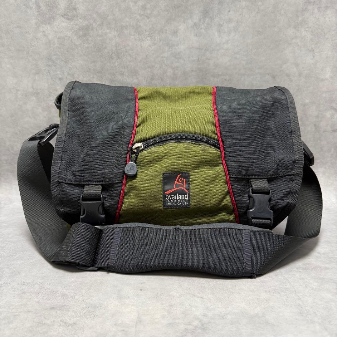 Overland オーバーランド メッセンジャーバッグ オリーブ×ブラック