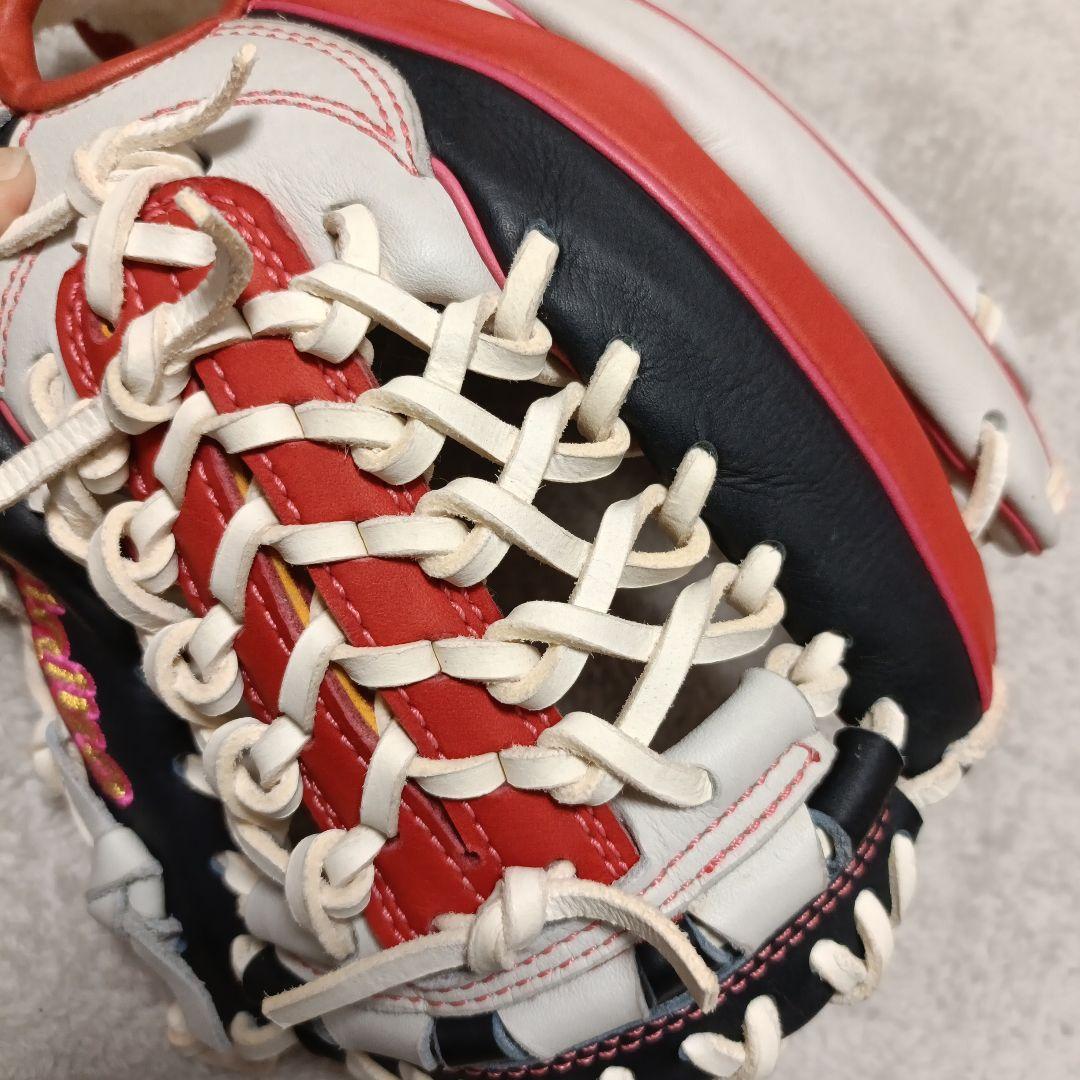 【完全オーダー品】Slugger 野球グローブ 赤/黒/白/ピンク
