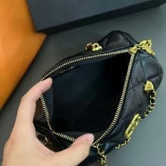 ノベルティ パール ラウンド 円柱　 ショルダーポシェット