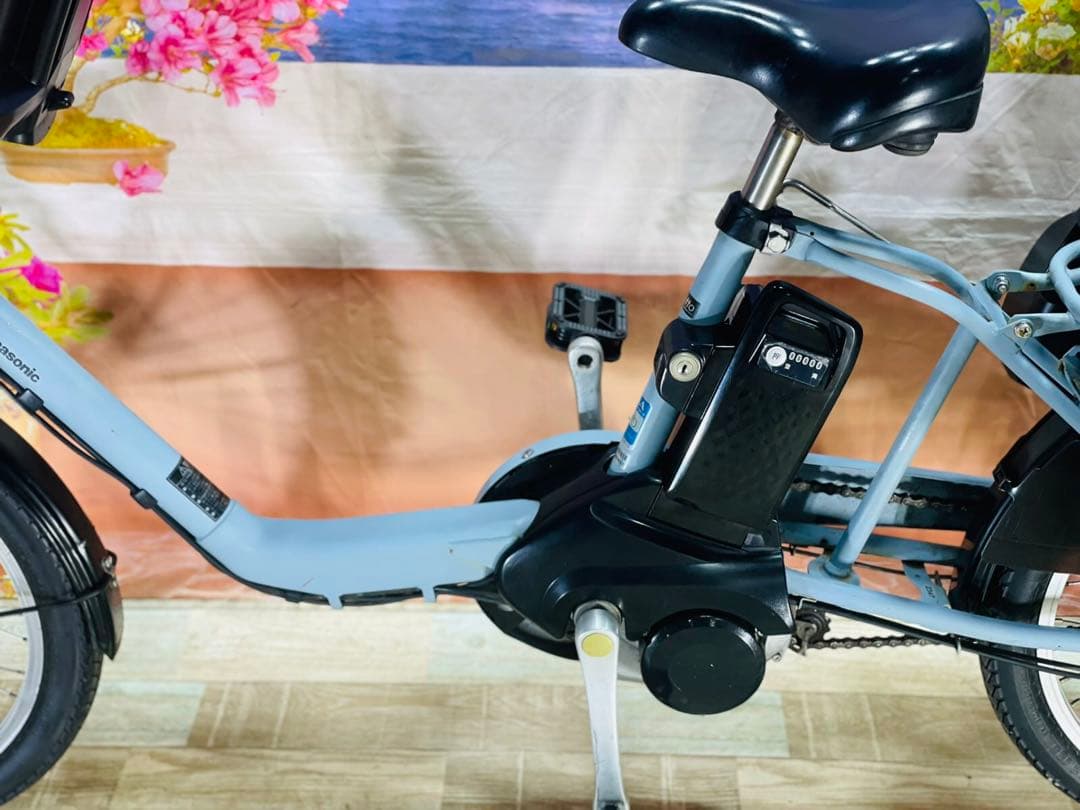 パナソニックギュット⭐️12AH！子供乗せ電動アシスト自転車Y2347