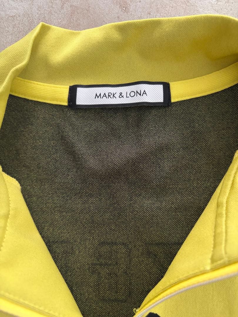 MARK & LONA LOVE PEACE ハーフジップシャツ46サイズ