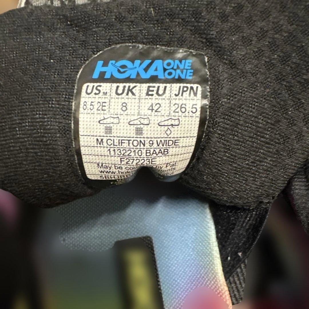 HOKA ONE ONE ホカ オネオネ CLIFTON 9 ワイド　26.5