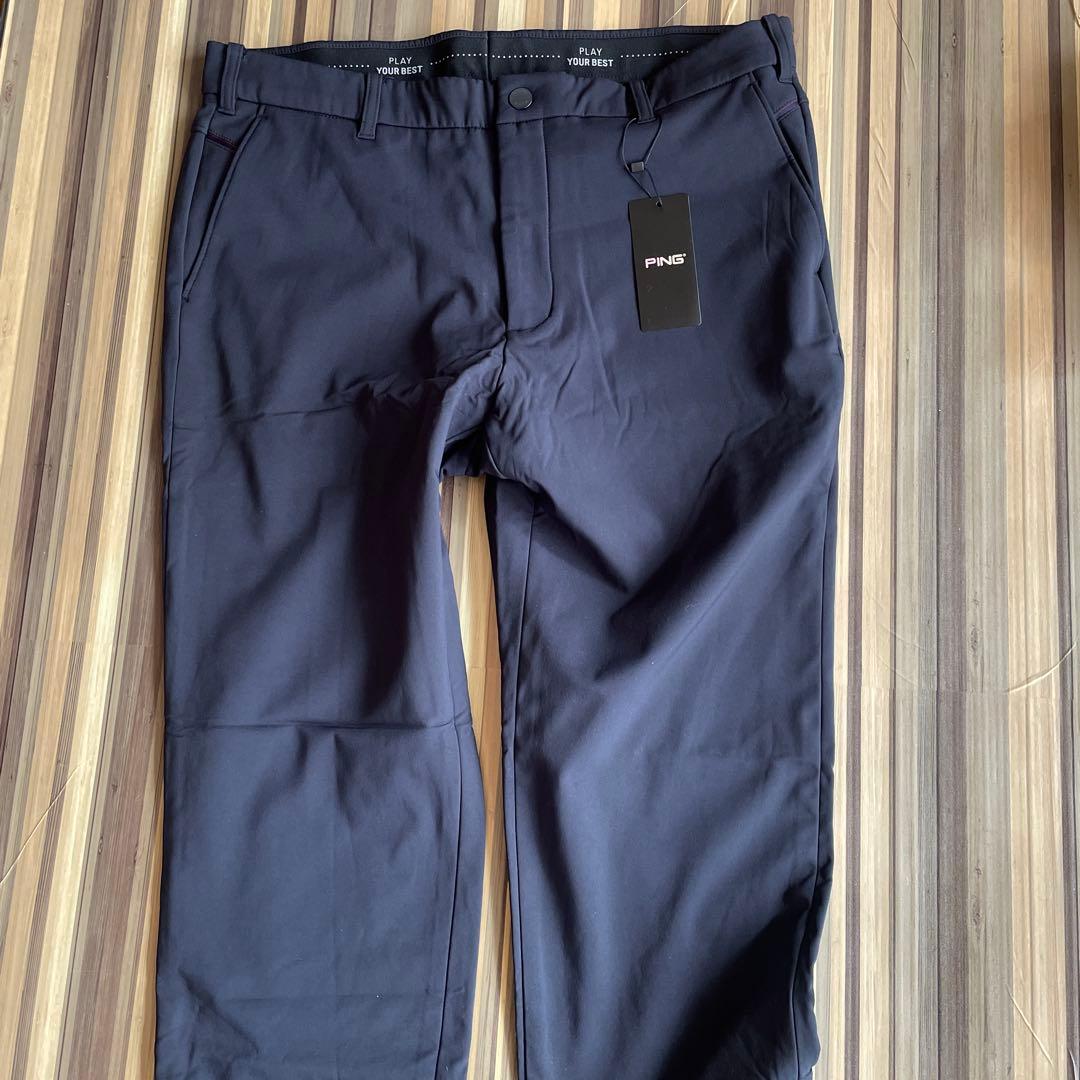 【新品タグ付き】PING ゴルフパンツ メンズ 裏起毛 ストレッチ 防寒W90