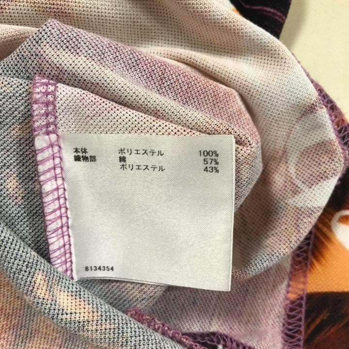 美品 マンシングウェア ゴルフ ポロシャツ ウェア 総柄 Lサイズ