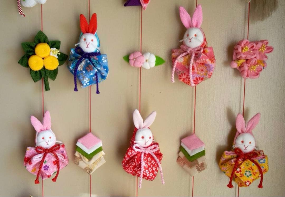 【最終値下げ】ひな祭り用つるし雛(2026-2うさぎ)