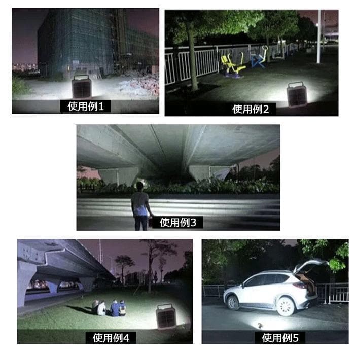 新品★50W　LEDソーラー 投光器 充電式  LED　アウトドア　送料無料