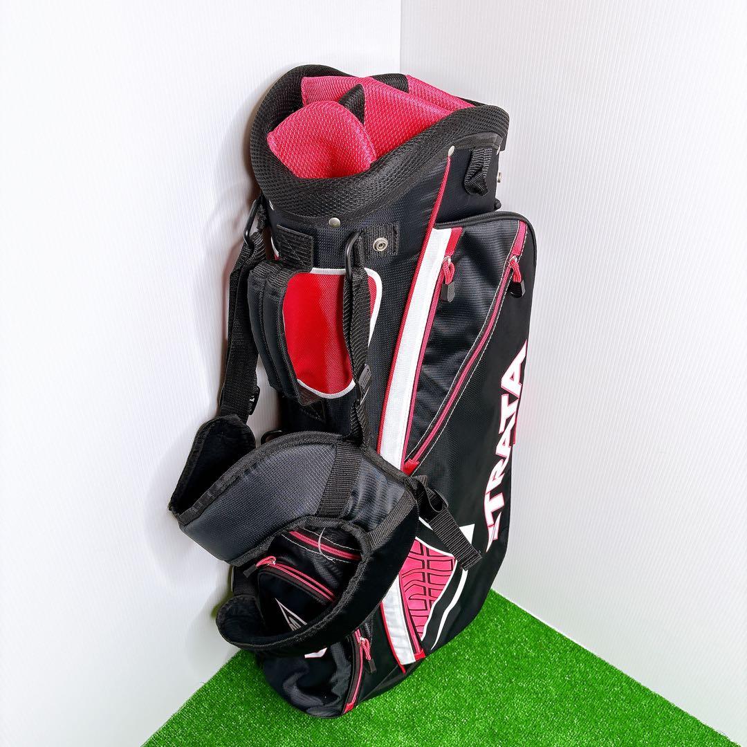 Callaway STRATA スタンド式 軽量 キャディバッグ　黒　ピンク
